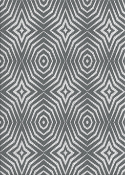 Patterned Gray Novelty Rug, pat3869