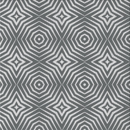 Square Patterned Gray Novelty Rug, pat3869