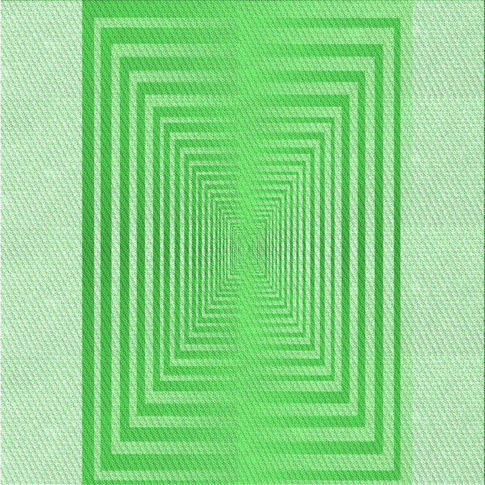 Round Patterned Green Rug, pat387grn