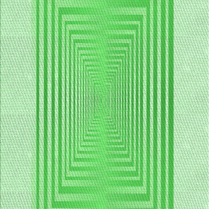 Machine Washable Transitional Green Rug, wshpat387grn