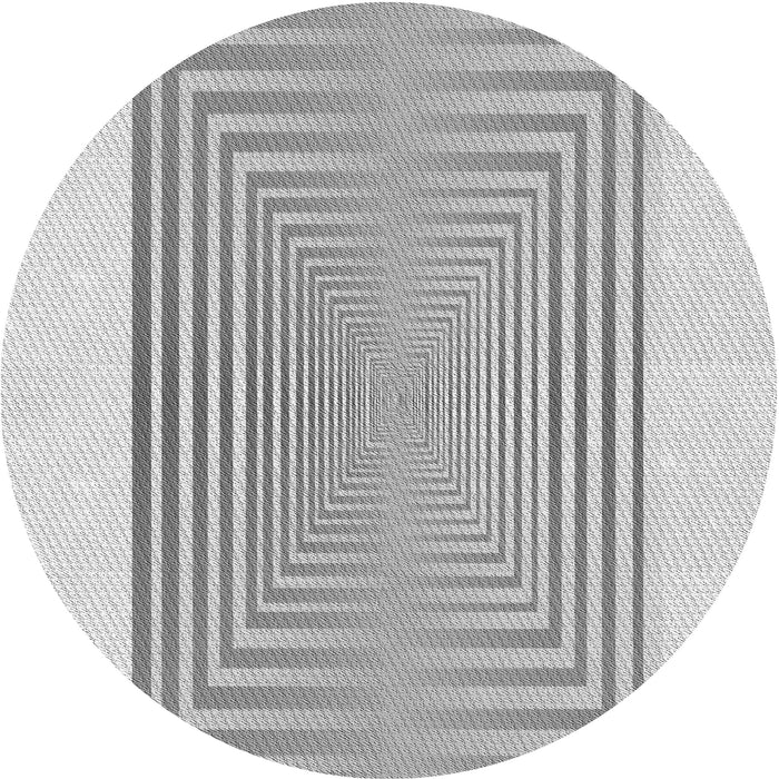 Square Patterned Gunmetal Gray Rug, pat387gry