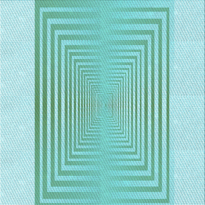 Round Patterned Blue Rug, pat387lblu