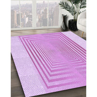 Patterned Blossom Pink Rug, pat387pur