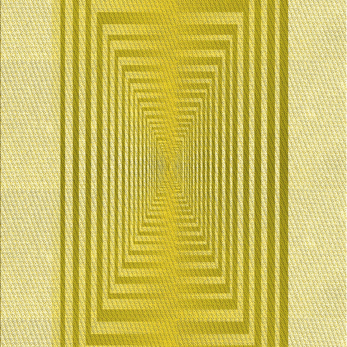 Machine Washable Transitional Bold Yellow Rug, wshpat387yw