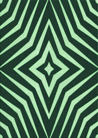 Machine Washable Transitional Green Rug, wshpat3870grn