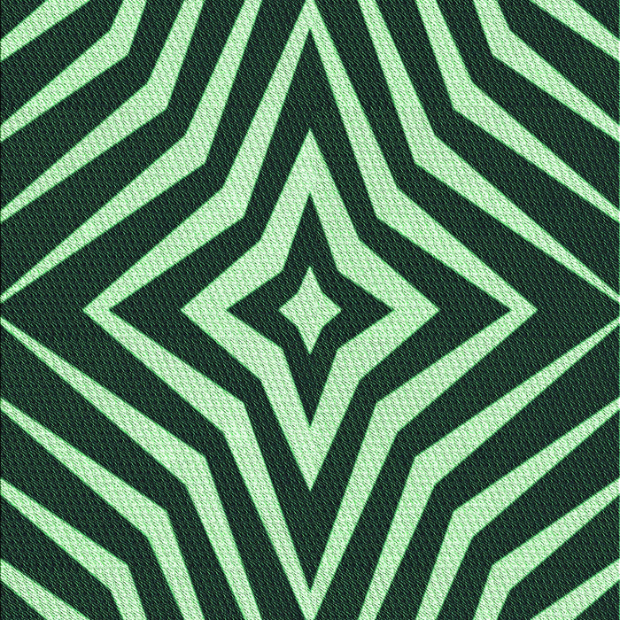 Machine Washable Transitional Green Rug, wshpat3870grn
