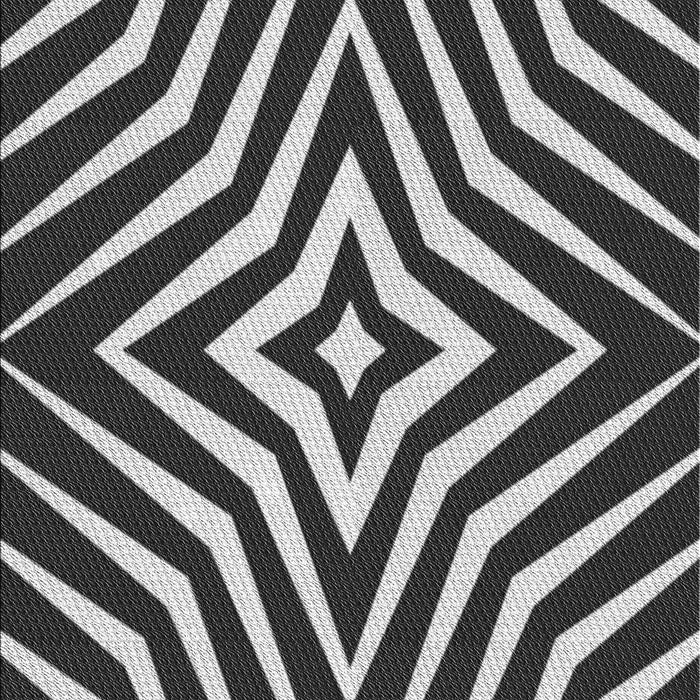 Patterned Charcoal Black Rug, pat3870gry