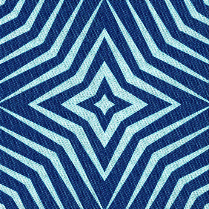 Round Patterned Cobalt Blue Rug, pat3870lblu