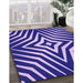 Patterned Bright Lilac Purple Rug in Family Room, pat3870pur