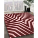 Machine Washable Transitional Light Coral Pink Rug in a Family Room, wshpat3870rd