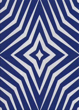 Patterned Light Steel Blue Novelty Rug, pat3870