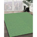 Machine Washable Transitional Green Rug in a Family Room, wshpat3871lblu