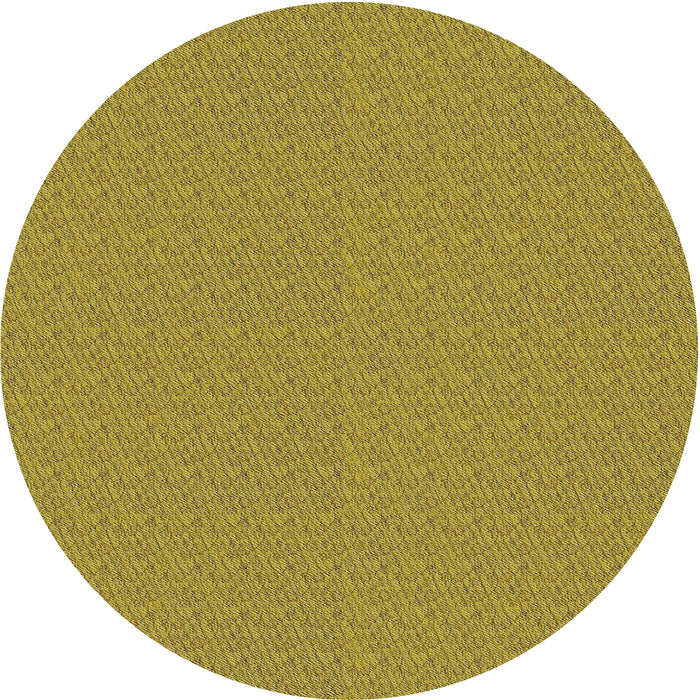 Sideview of Patterned Dark Yellow Green Novelty Rug, pat3871