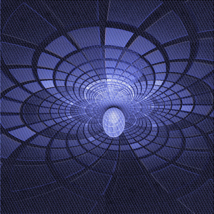 Round Patterned Night Blue Rug, pat3872blu