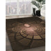 Machine Washable Transitional Red Brown Rug in a Family Room, wshpat3872brn