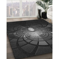 Patterned Carbon Gray Rug, pat3872gry