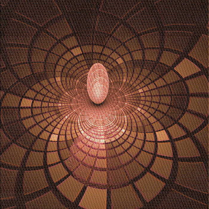 Patterned Mahogany Brown Rug, pat3872org