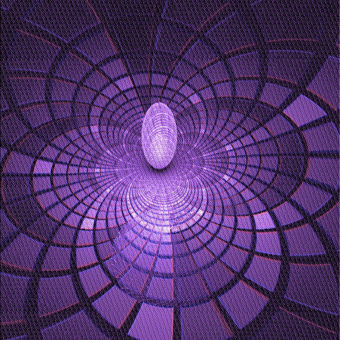 Machine Washable Transitional Deep Purple Rug, wshpat3872pur