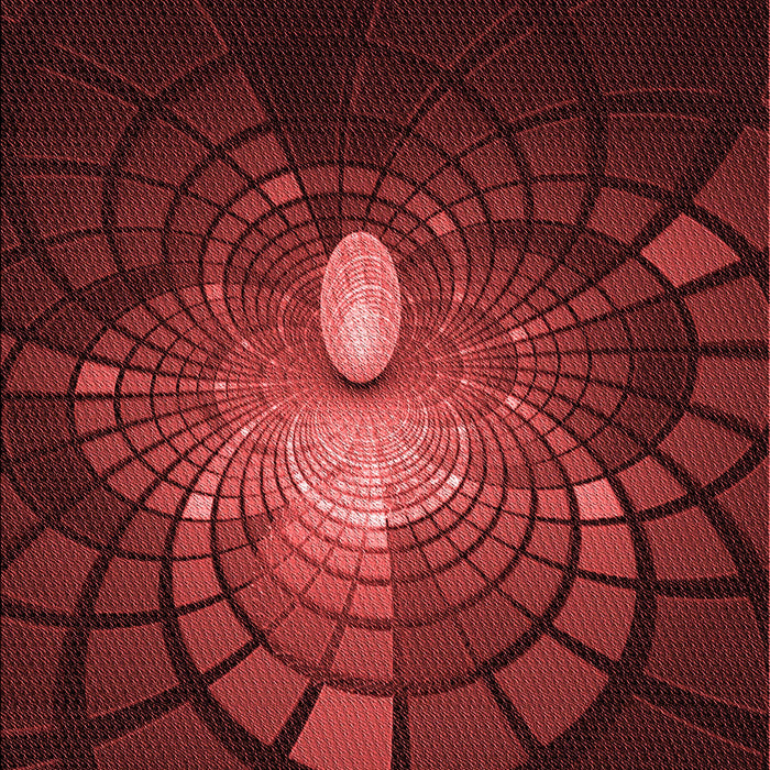 Patterned Red Rug, pat3872rd