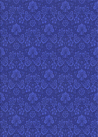 Machine Washable Transitional Blue Rug, wshpat3873blu