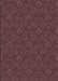 Machine Washable Transitional Cherry Red Rug, wshpat3873brn