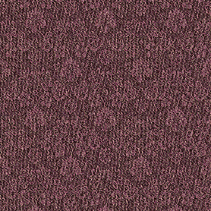 Patterned Cherry Red Rug, pat3873brn