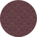 Square Patterned Cherry Red Rug, pat3873brn