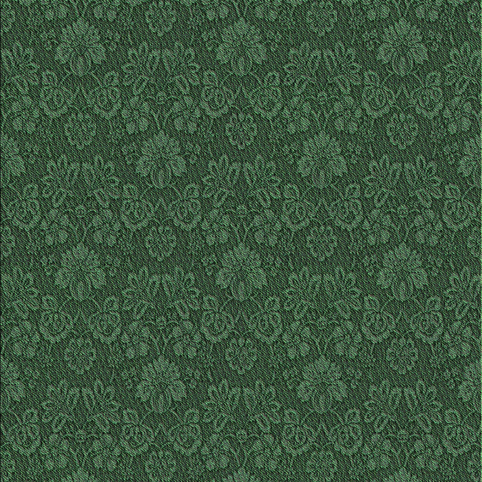 Patterned Dark Forest Green Rug, pat3873grn