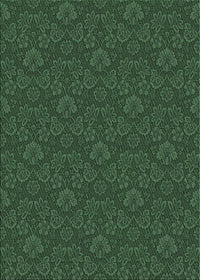 Machine Washable Transitional Dark Forest Green Rug, wshpat3873grn
