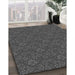 Patterned Silver Gray Rug in Family Room, pat3873gry