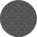 Square Patterned Silver Gray Rug, pat3873gry