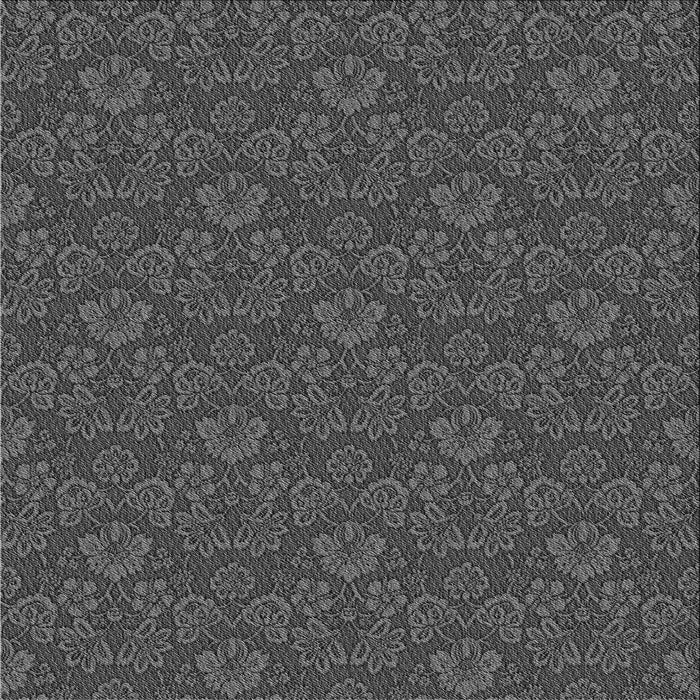 Round Patterned Silver Gray Rug, pat3873gry