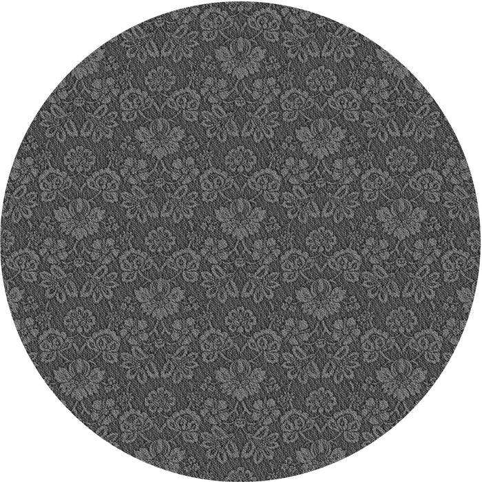 Square Machine Washable Transitional Silver Gray Rug in a Living Room, wshpat3873gry