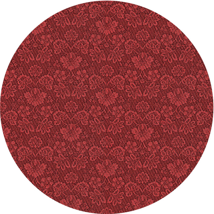 Square Patterned Red Rug, pat3873rd