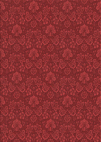 Machine Washable Transitional Red Rug, wshpat3873rd