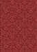 Machine Washable Transitional Red Rug, wshpat3873rd