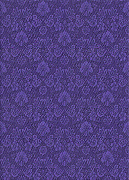 Patterned Blue Lotus Blue Novelty Rug, pat3873