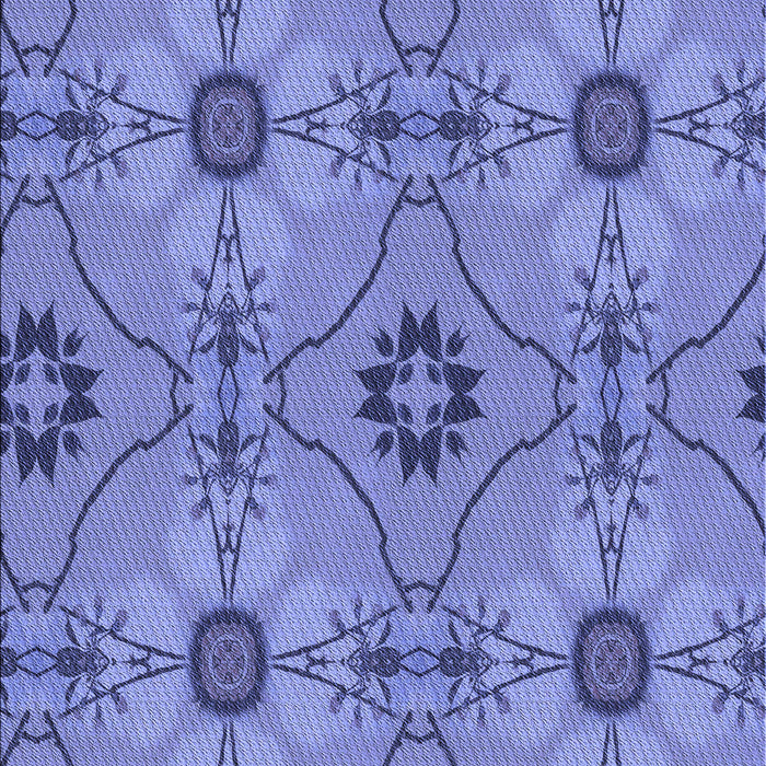 Machine Washable Transitional Sky Blue Rug, wshpat3874blu