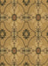 Patterned Yellow Rug, pat3874brn
