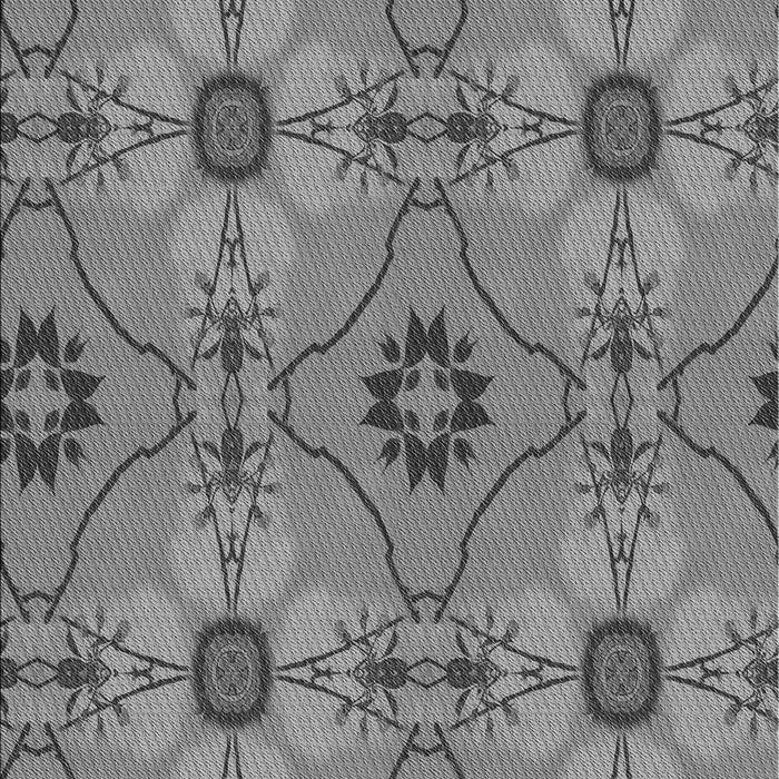 Patterned Carbon Gray Rug, pat3874gry