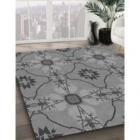 Patterned Carbon Gray Rug, pat3874gry
