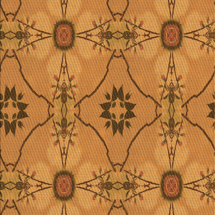 Patterned Mahogany Brown Rug, pat3874org