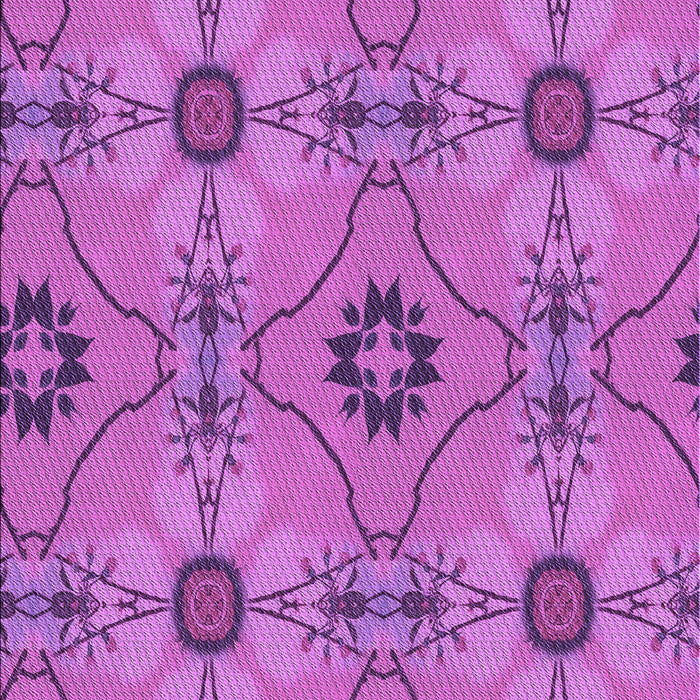 Patterned Bright Neon Pink Purple Rug, pat3874pur