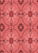 Patterned Red Rug, pat3874rd