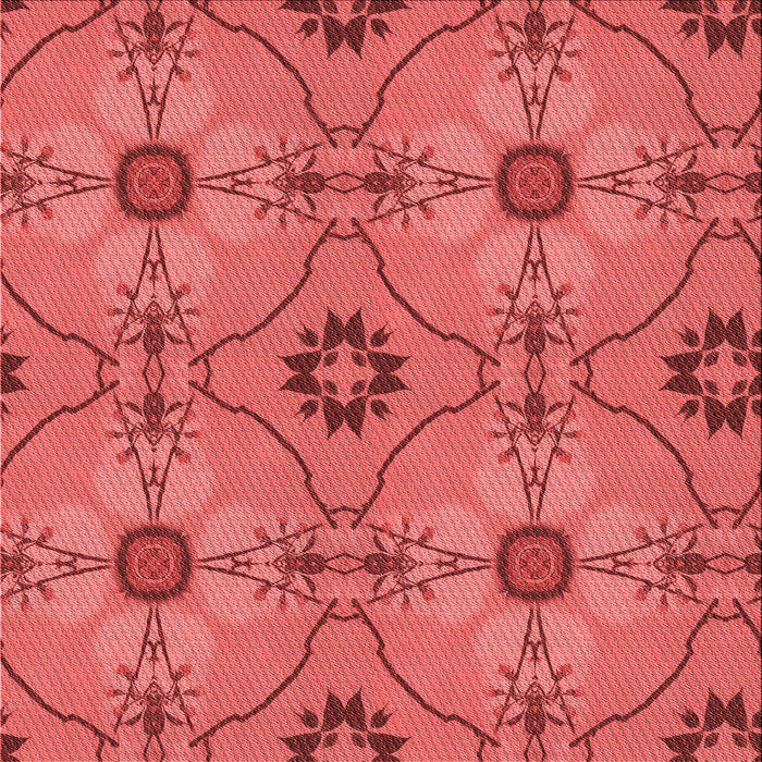 Round Machine Washable Transitional Red Rug, wshpat3874rd