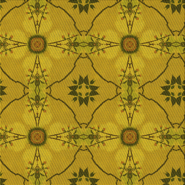 Round Patterned Dark Bisque Brown Rug, pat3874yw