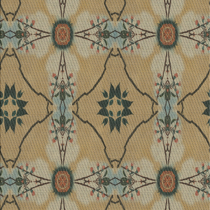 Patterned Reddish Brown Novelty Rug, pat3874