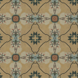 Sideview of Machine Washable Transitional Red Brown Rug, wshpat3874