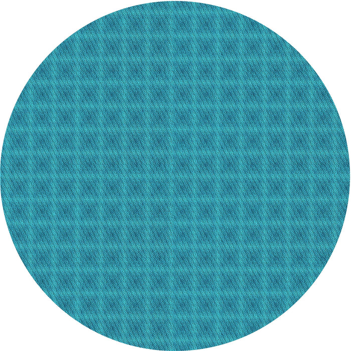 Square Machine Washable Transitional Bright Turquoise Blue Rug in a Living Room, wshpat3875lblu