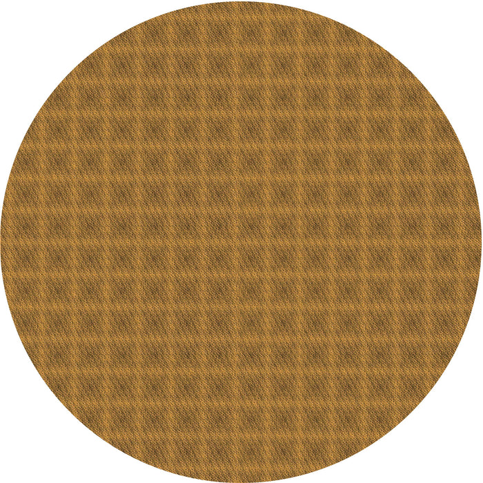 Square Patterned Dark Bisque Brown Rug, pat3875org